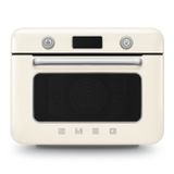  Lò nướng đối lưu hơi nước đa năng màu kem hiệu Smeg, Model COF01CREU 