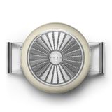  Nồi chống dính 24cm có nắp màu kem hiệu Smeg, Model CSF2412CRM 