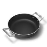 Chảo sâu lòng chống dính 28cm có nắp màu đen hiệu Smeg, Model DPF2812BLM 