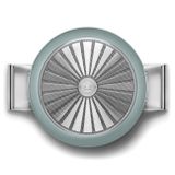  Chảo sâu lòng chống dính 28cm có nắp màu xanh ngọc hiệu Smeg, Model DPF2812EGM 