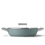  Chảo sâu lòng chống dính 28cm có nắp màu xanh ngọc hiệu Smeg, Model DPF2812EGM 