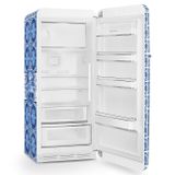  Tủ lạnh 270 lít họa tiết màu xanh Blue hiệu Smeg, Model FAB28RDGME6 