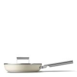  Chảo chống dính 24cm không nắp màu kem hiệu Smeg, Model FPF2402CRM 