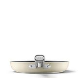  Chảo chống dính 28cm không nắp màu kem hiệu Smeg, Model FPF2802CRM 