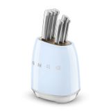 Bộ dao 6 món màu xanh dương pastel hiệu Smeg, Model KBSF02PB 