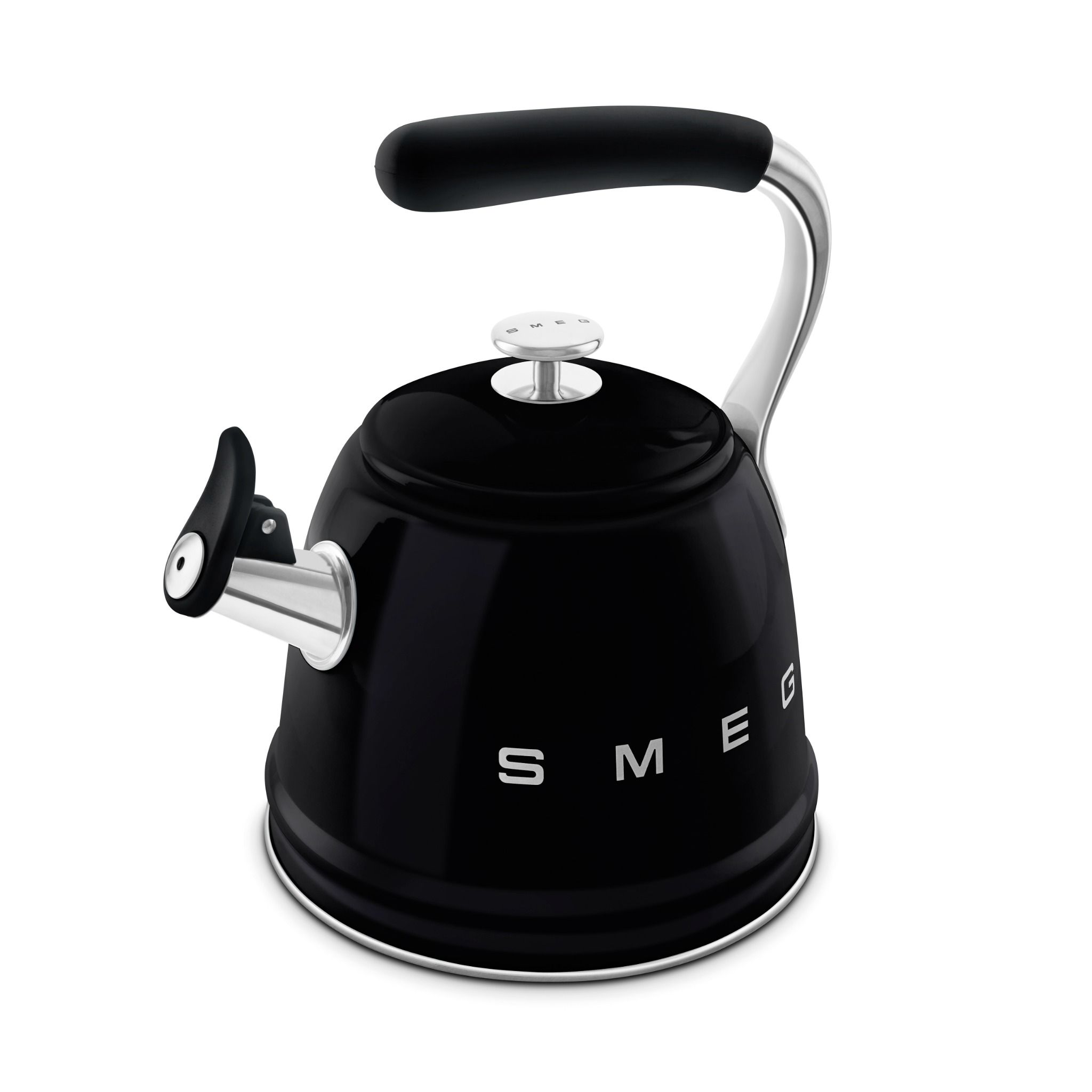  Ấm đun nước thổi sáo màu đen Smeg WKF01BLEU 