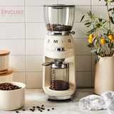  Máy xay cà phê màu xanh họa tiết màu canh Blue hiệu Smeg, Model CGF01DGBEU 