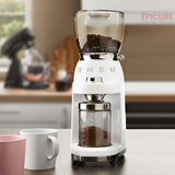  Máy xay cà phê màu xanh họa tiết màu canh Blue hiệu Smeg, Model CGF01DGBEU 