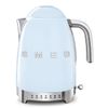  Ấm đun nước siêu tốc có nhiệt độ màu xanh dương pastel hiệu Smeg, Model KLF04PBEU 