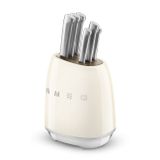  Bộ dao 6 món màu kem hiệu Smeg. Model KBSF02CR 