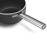  Quánh nồi chống dính 20cm có nắp màu đen hiệu Smeg, Model SPF2012BLM 