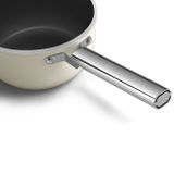  Quánh nồi chống dính 20cm có nắp màu kem hiệu Smeg, Model SPF2012CRM 