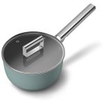  Quánh nồi chống dính 20cm có nắp màu xanh ngọc hiệu Smeg, Model SPF2012EGM 