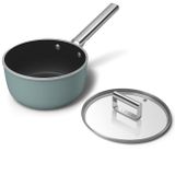  Quánh nồi chống dính 20cm có nắp màu xanh ngọc hiệu Smeg, Model SPF2012EGM 