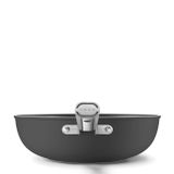  Chảo xào cán dài chống dính 30cm không nắp màu đen hiệu Smeg, Model WOF3002BLM 