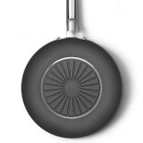  Chảo xào cán dài chống dính 30cm không nắp màu đen hiệu Smeg, Model WOF3002BLM 