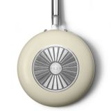  Chảo xào cán dài chống dính 30cm không nắp màu kem hiệu Smeg, Model WOF3002CRM 