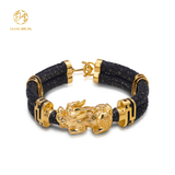  Kiềng Tay Da Cá Đuối - Charm Tỳ Hưu 