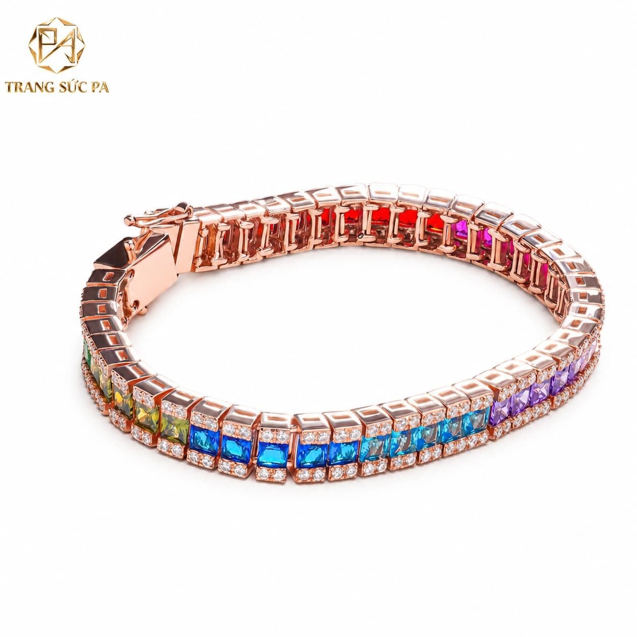  Vòng Tay Tennis Nữ Cầu Vồng WB0023 