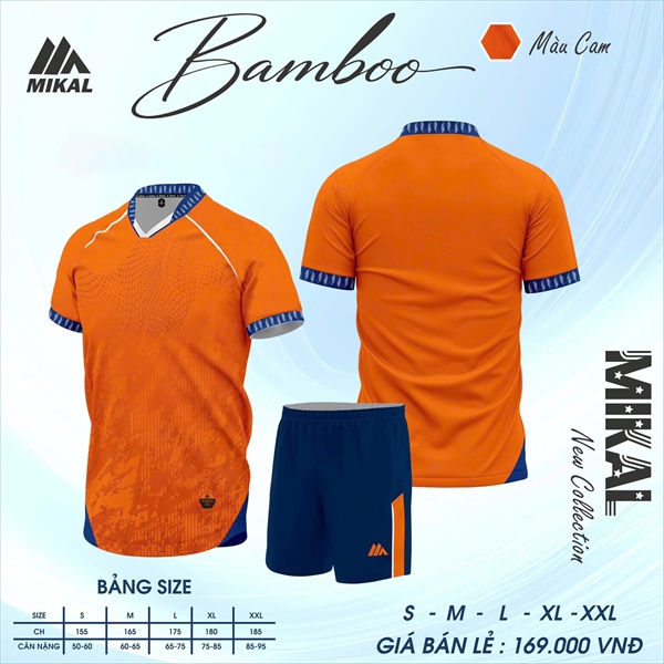 MIAKL - BỘ KHÔNG LOGO BAMBO - CAM