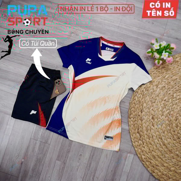 RIKI - ÁO BÓNG CHUYỀN SWAY ( NỮ ) - KEM