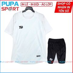 Bulball Crystal - Áo bóng đá không logo vải Bul Air cao cấp - TRẮNG