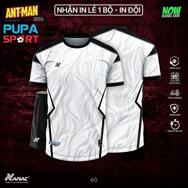 AMAC - BỘ KHÔNG LOGO VALKYRIE - TRẮNG