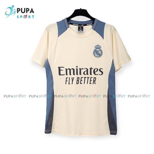 STRIVEND- Clb Real Traning C1 vải mè cao cấp - MÀU KEM