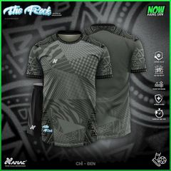 AMAC - BỘ KHÔNG LOGO THE ROCK - ĐEN CHÌ