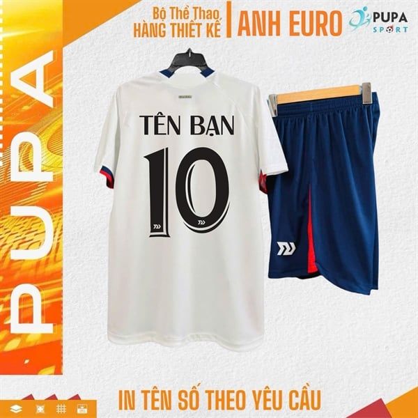 BULBAL - ÁO KHÔNG LOGO TUYỂN ANH EURO 2024 - TRĂNG BULBALL