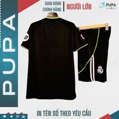 JP - Clb Real Marid Đen Viền Xanh Chuối 25/26