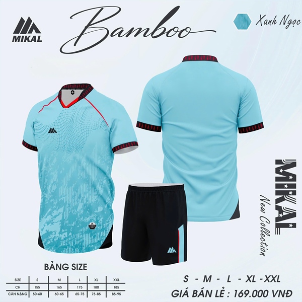 MIAKL - BỘ KHÔNG LOGO BAMBO - XANH NGỌC