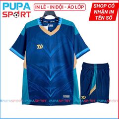 BULBALL - PREDATOR 5 - XANH LÔNG CÔNG - Bộ Ko logo vải Bul Air cao cấp