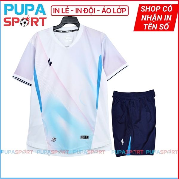 STRIVEND - Áo bóng đá không logo Strivend V7 vải Bezel - TRẮNG