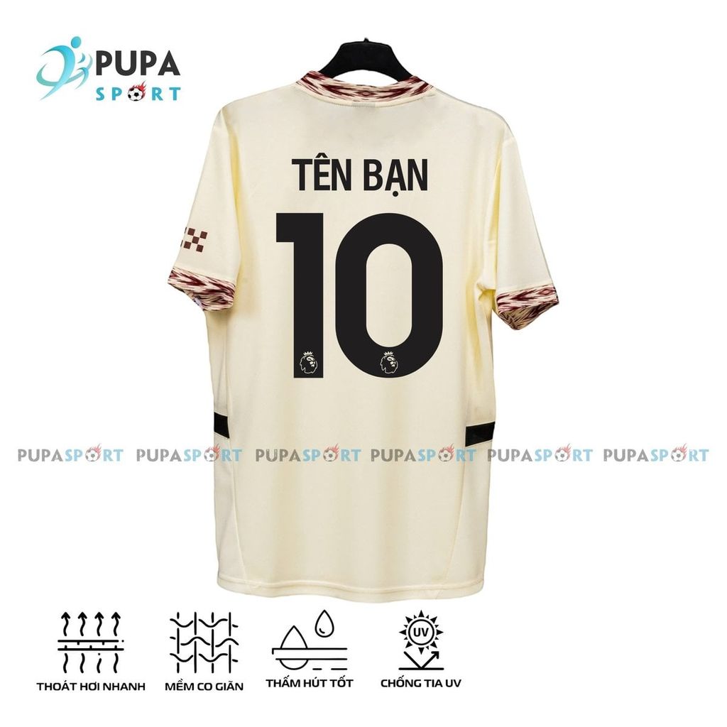 Áo Bóng Đá Mancity Kem