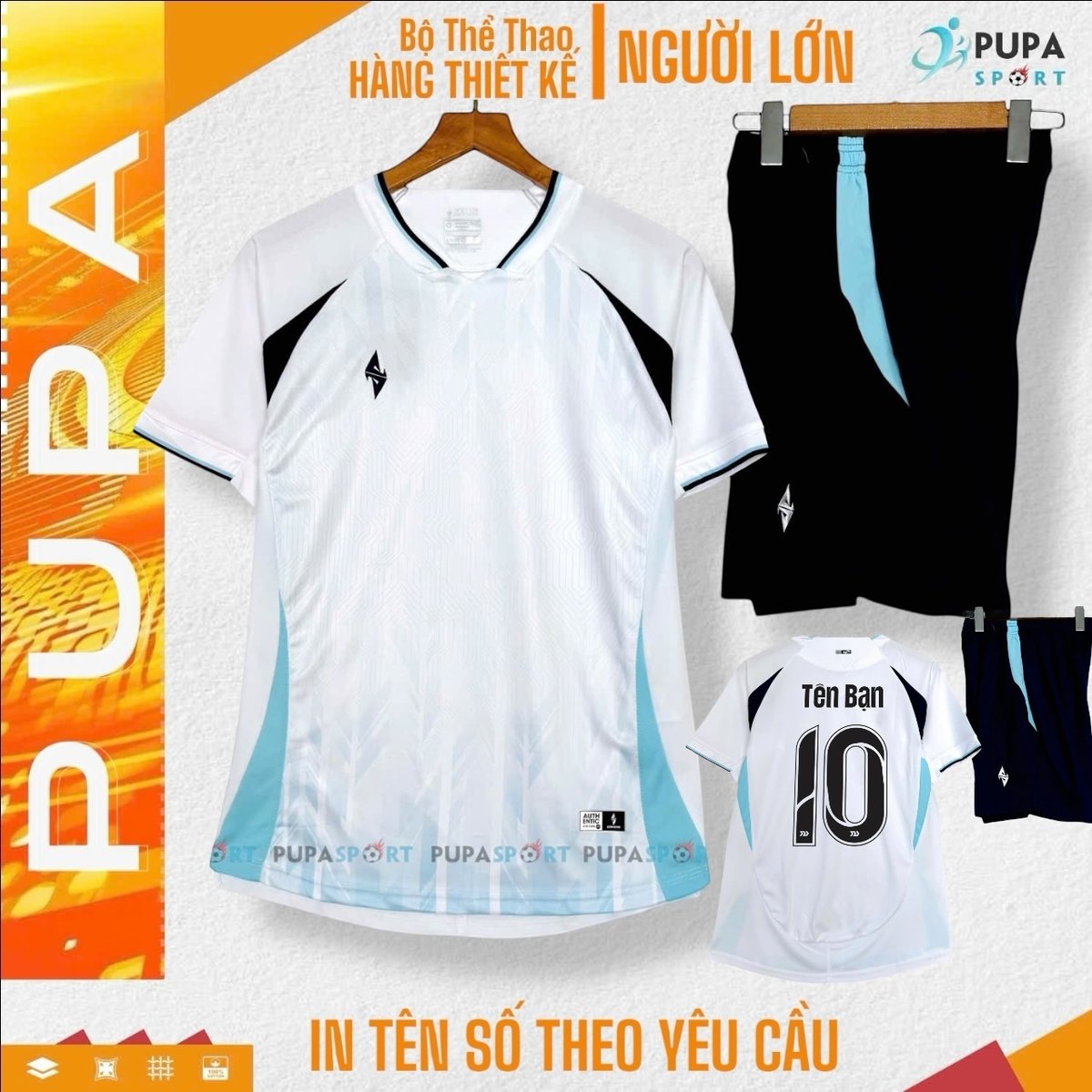 Bộ V5 Trắng Xanh