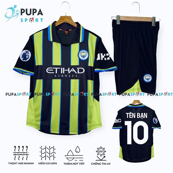 CLB MỜ C 2025 Sân khách vải mè Hàn HD - SỌC XANH ĐEN