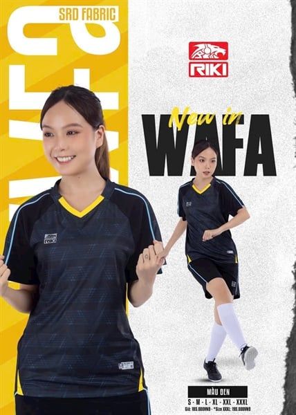 RIKI - ÁO KHÔNG LOGO WAFA - ĐEN