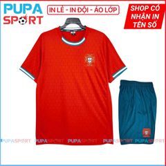 JP - Tuyển Bồ Đào Nha sân nhà 2025 thun lạnh cao cấp - ĐỎ CỔ TRÒN
