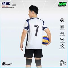 AMAC - BỘ BÓNG CHUYỀN - BC HAWK ( NAM ) - MÀU TRẮNG - S