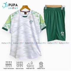 Tuyển ÚC OLYMPIC 2025 vải mè Hàn HD - TRẮNG