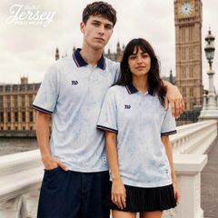 BULBAL - ÁO KHÔNG LOGO JERSEY WC206 - TRẮNG XANH