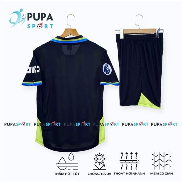 CLB MỜ C 2025 Sân khách vải mè Hàn HD - SỌC XANH ĐEN