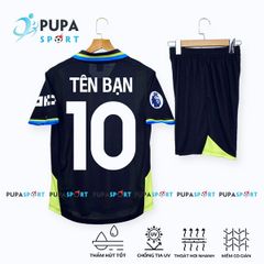 CLB MỜ C 2025 Sân khách vải mè Hàn HD - SỌC XANH ĐEN