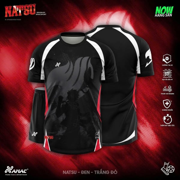 AMAC - BỘ KHÔNG LOGO NASTU - ĐEN