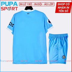 JP - CLB MAN CITY SÂN NHÀ 25/26 VẢI THUN LẠNH CAO CẤP - XANH SỌC TRẮNG
