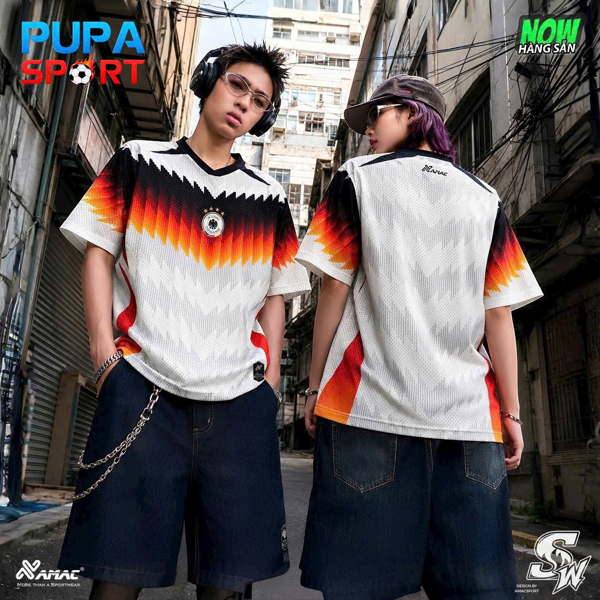 AMAC - STREETWEAR ĐỨC - TRẮNG ĐỎ CAM