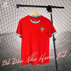 JP - Tuyển Bồ Đào Nha sân nhà 2025 thun lạnh cao cấp - ĐỎ CỔ TRÒN