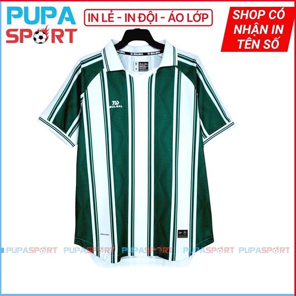 BULBAL - ÁO KHÔNG LOGO HERITA - TRẮNG XANH LÁ