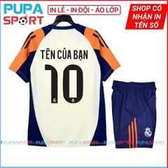 JP - CLB REAL 2025 vải thun lạnh cao cấp - KEM CAM